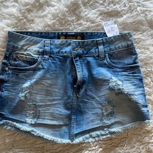 Jeans -mini skirt